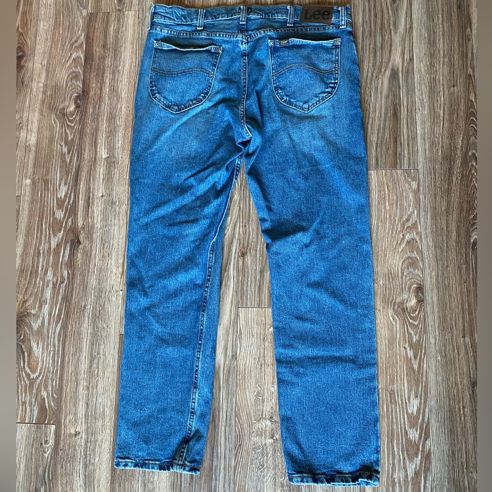 NWOT Lee Men’s Straight Blue Jeans - Picture 6 of 8